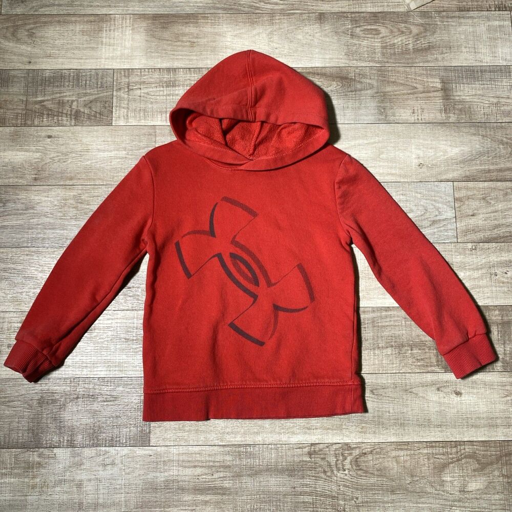 Under Armour Youth Small Cotton Hoodie Red